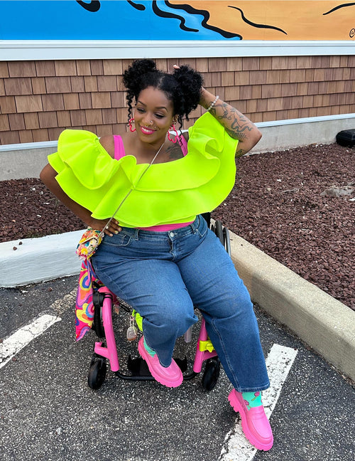 Organic Mom Jeans - Atlantic